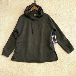 NEW 32 Degrees Scuba Women's L Pullover Hooded Sweatshirt Black